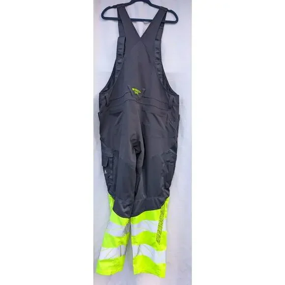 Mascot Mens‎ Hi Vis Brace Kneepad Bib Sz 42.5 Pockets Cordura 19669-236 Workwear